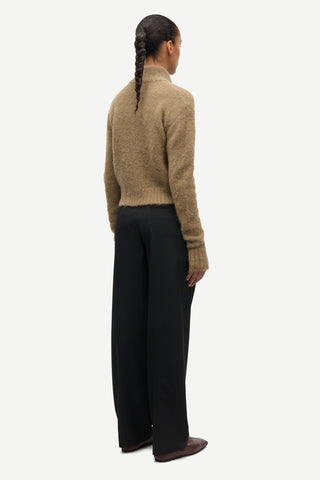 Samsoe Sajeanne Cardigan in Lead Gray