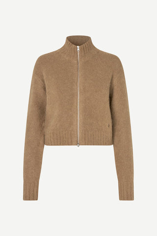 Samsoe Sajeanne Cardigan in Lead Gray