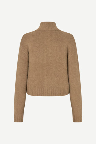 Samsoe Sajeanne Cardigan in Lead Gray