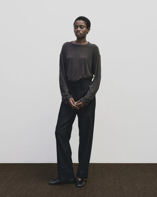 Mijeong Park Wool Cotton Jersey T-Shirt - Charcoal