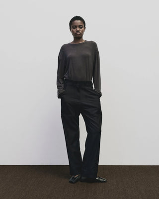 Mijeong Park Wool Cotton Jersey T-Shirt - Charcoal
