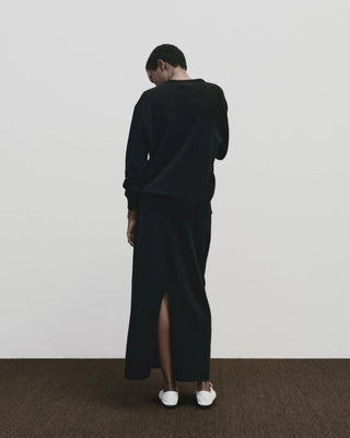 Mijeong Park Cashmere Blend Knit Midi Skirt - Black