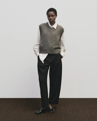 Mijeong Park Pleated Barrel Leg Pants - Black