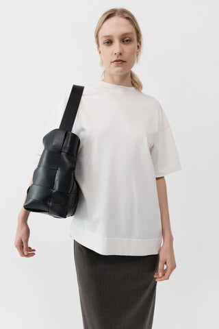 St. Agni Woven Large Tote - Black