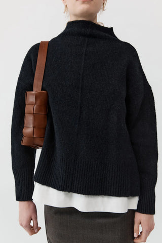 St. Agni Woven Mini Tote - Chestnut