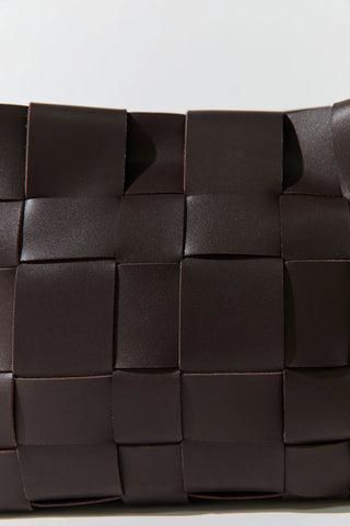 St Agni Woven Mini Tote - Chocolate
