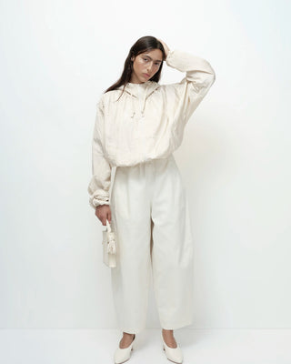 Mijeong Park Shirred Anorak - Cream