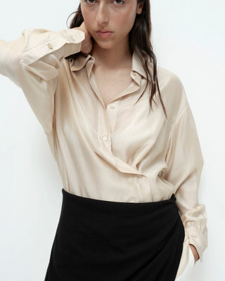 Mijeong Park Semi Sheer Shirt - Beige