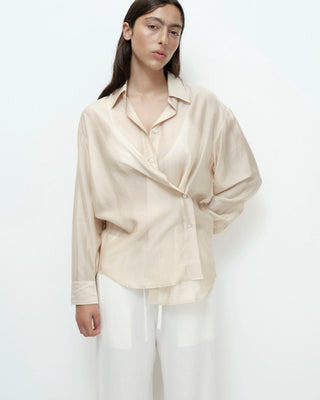 Mijeong Park Semi Sheer Shirt - Beige