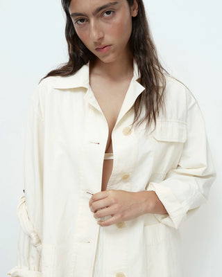 Mijeong Park Linen Work Jacket - Cream