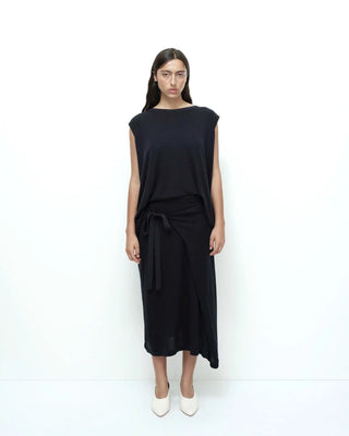 Mijeong Park Wrap Knit Skirt - Navy