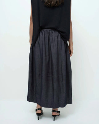 Mijeong Park Balloon Midi Skirt - Denim