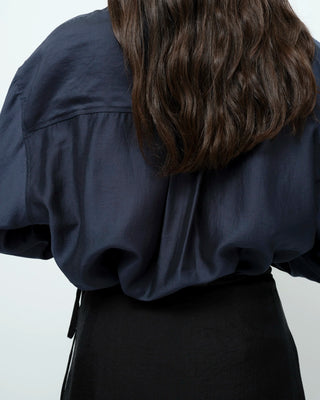 Mijeong Park Semi Sheer Shirt - Navy