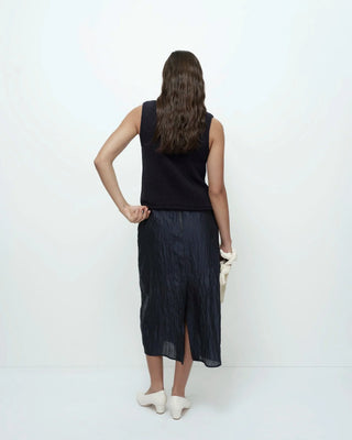 Mijeong Park Boat Neck Knit Tank - Navy