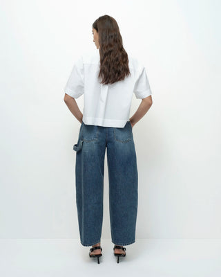 Mijeong Park Short Sleeve Cotton Shirt - White