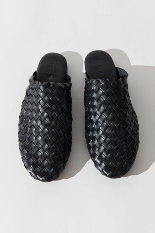 St. Agni Bunto Woven Slides - Black