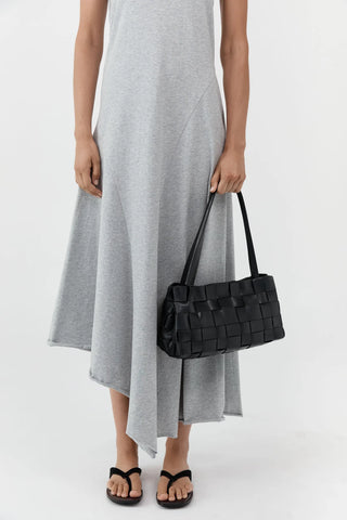 St. Agni Slim Woven Tote - Black