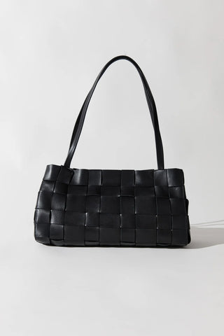 St. Agni Slim Woven Tote - Black