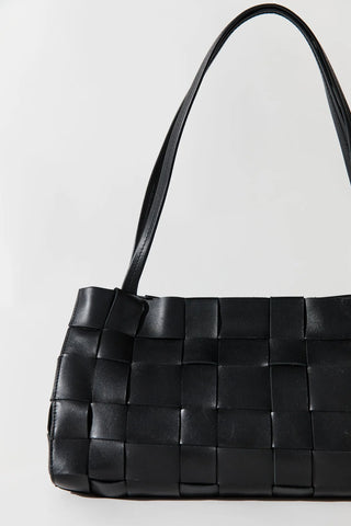 St. Agni Slim Woven Tote - Black