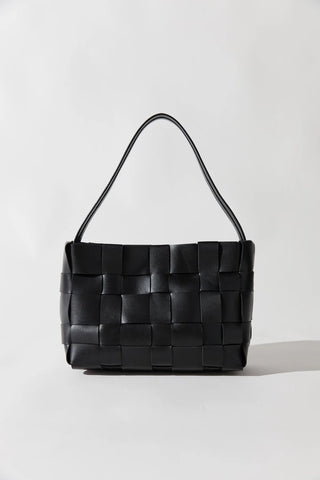 St Agni Woven Mini Tote - Black
