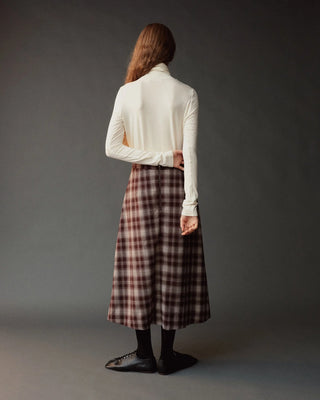 Mijeong Park Roll Neck Jersey Top in Ivory