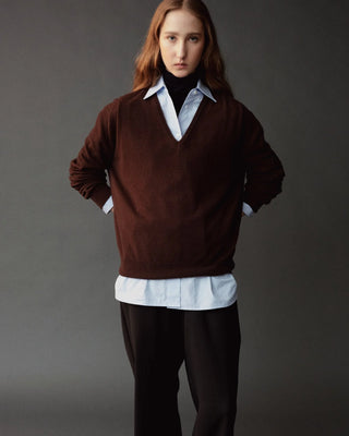 Mijeong Park Roll Neck Jersey Top in Graphite