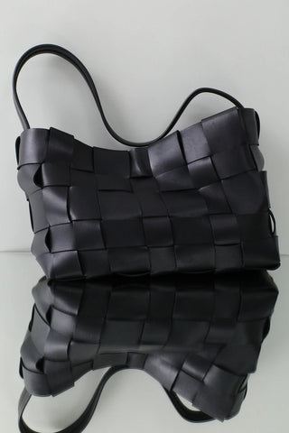 St. Agni Woven Large Tote - Black