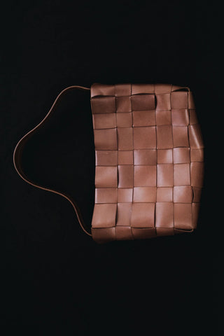 St. Agni Woven Mini Tote - Chestnut