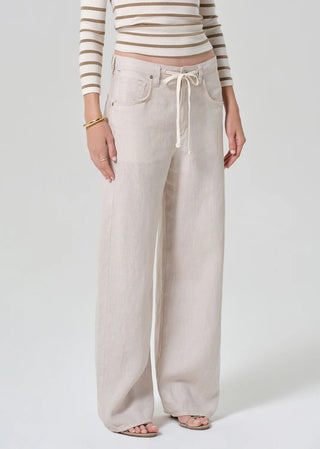 Citizens Of Humanity Brynn Linen Trouser - Pale Stone