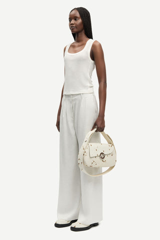 Samsoe Saiben Trousers - Light Grey Mel