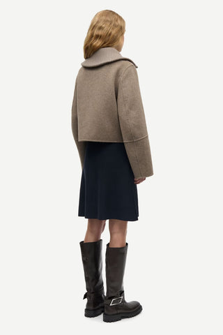 Samsoe Sacleo Jacket in Lead Gray Mel