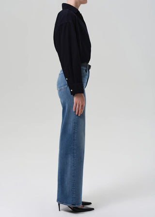 Citizens Of Humanity Lyra Long Wide Leg In Cooper