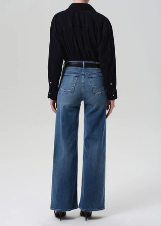 Citizens Of Humanity Lyra Long Wide Leg In Cooper