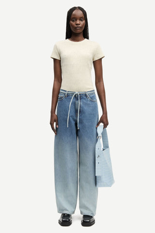 Samsoe Sanell T-Shirt - Egret Melange