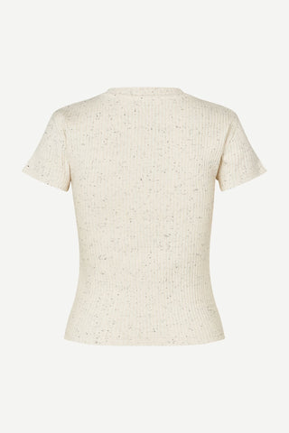 Samsoe Sanell T-Shirt - Egret Melange