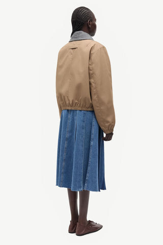 Samsoe Sabianco Jacket in Lead Gray