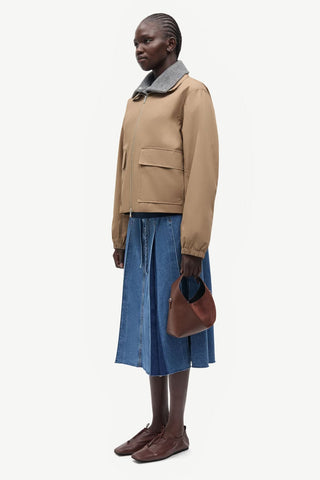 Samsoe Sabianco Jacket in Lead Gray