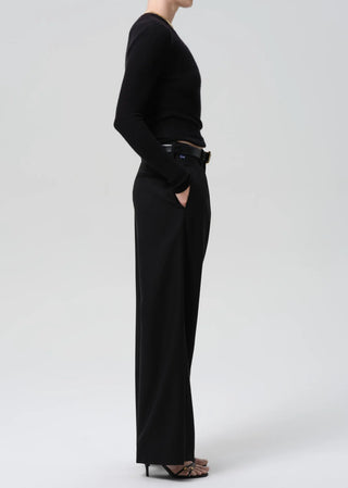 Citizens Of Humanity Ines Trouser in Black Wool