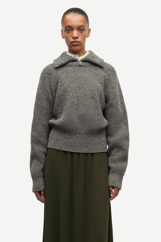 Samsoe Saamandy Turtleneck - Lead Gray