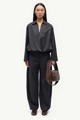 Samsoe Saroko Trousers in Black Mel