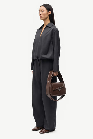 Samsoe Saroko Trousers in Black Mel