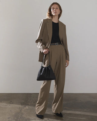 The Horse Fin Drawstring Bag in Black