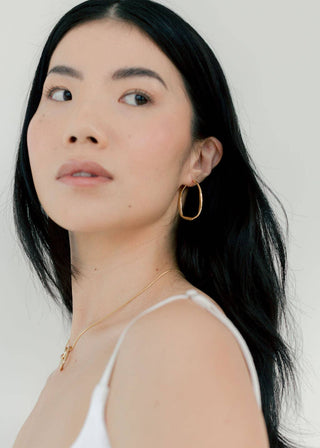 Kara Yoo Romy Hoops - Gold Plated Brass