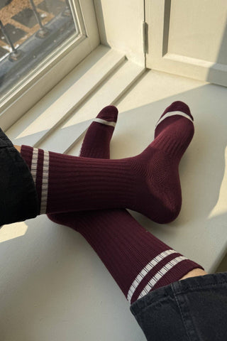 EXTENDED Boyfriend Socks (wholesale): Milk