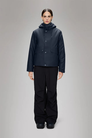 Rains Nome Short W Parka in Navy