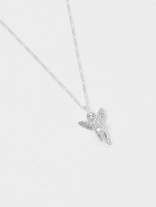 Wolf Circus Baby Cherub Necklace in Sterling Silver