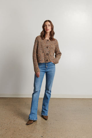 Line The Label Rocky Cardigan in Countryside Twist