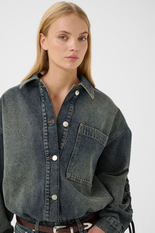 Gestuz Susara Shirt - Blue/Green Wash