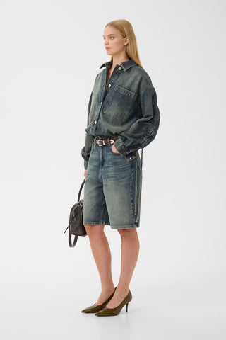 Gestuz Susara Shirt - Blue/Green Wash