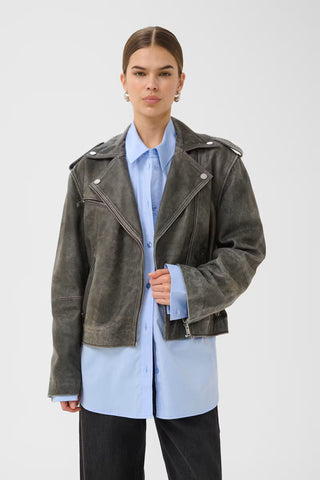Gestuz Gznaomi Vintage Jacket in Cold Vintage Grey